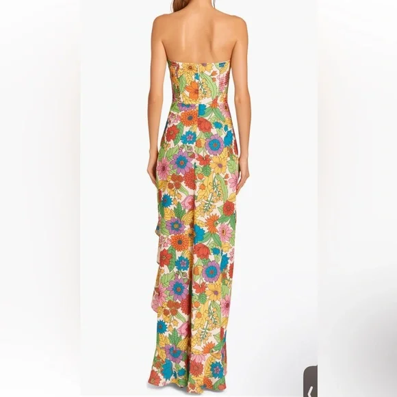 NWT ✨ Amanda Uprichard Vintage 70s Floral Maxi Dress ‘Eden’ Size Small